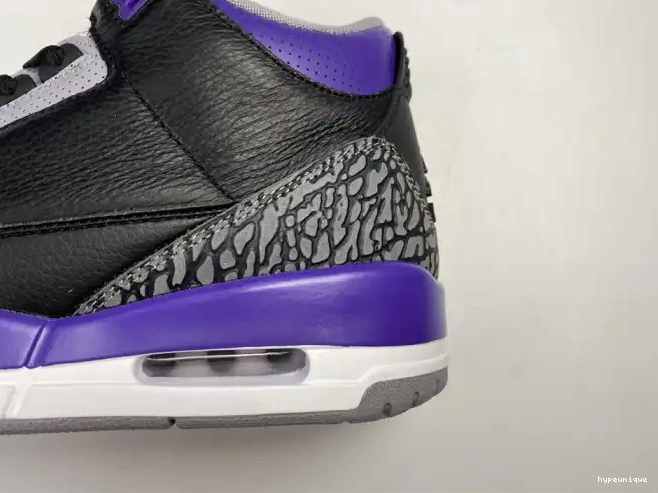 HYPE Retro Jordan Court Air 3 Black CT8532 Purple 050 0615